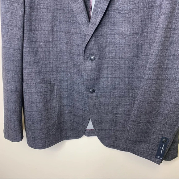 Daniel Hechter NWOT Purple Hue Plaid Sport Coat Blazer  Size 2X - Picture 5 of 16